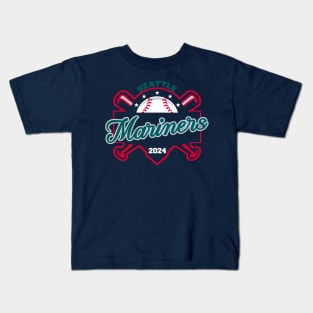 Mariners Baseball Kids T-Shirt